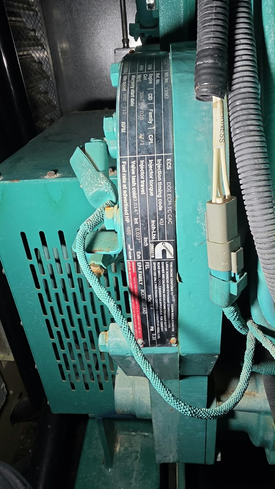 2008 Cummins 1250KW QSK50 Generator
