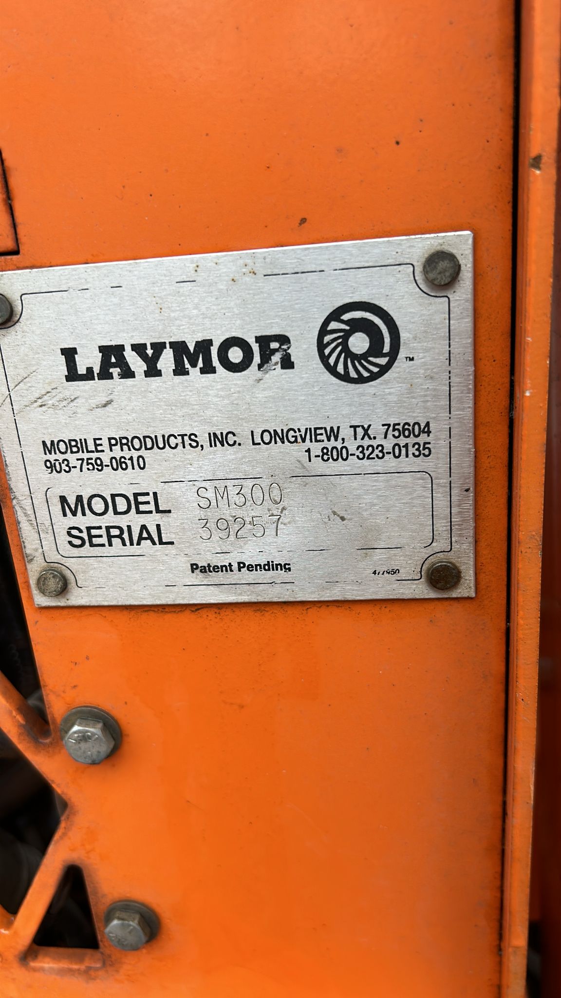 2018 LayMor Sweep Master 300 (SM300)