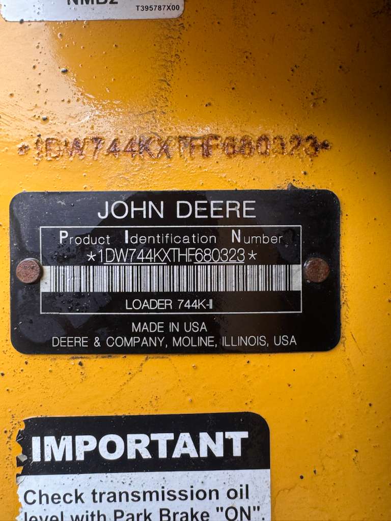 2017 John Deere 744K-II Wheel Loader