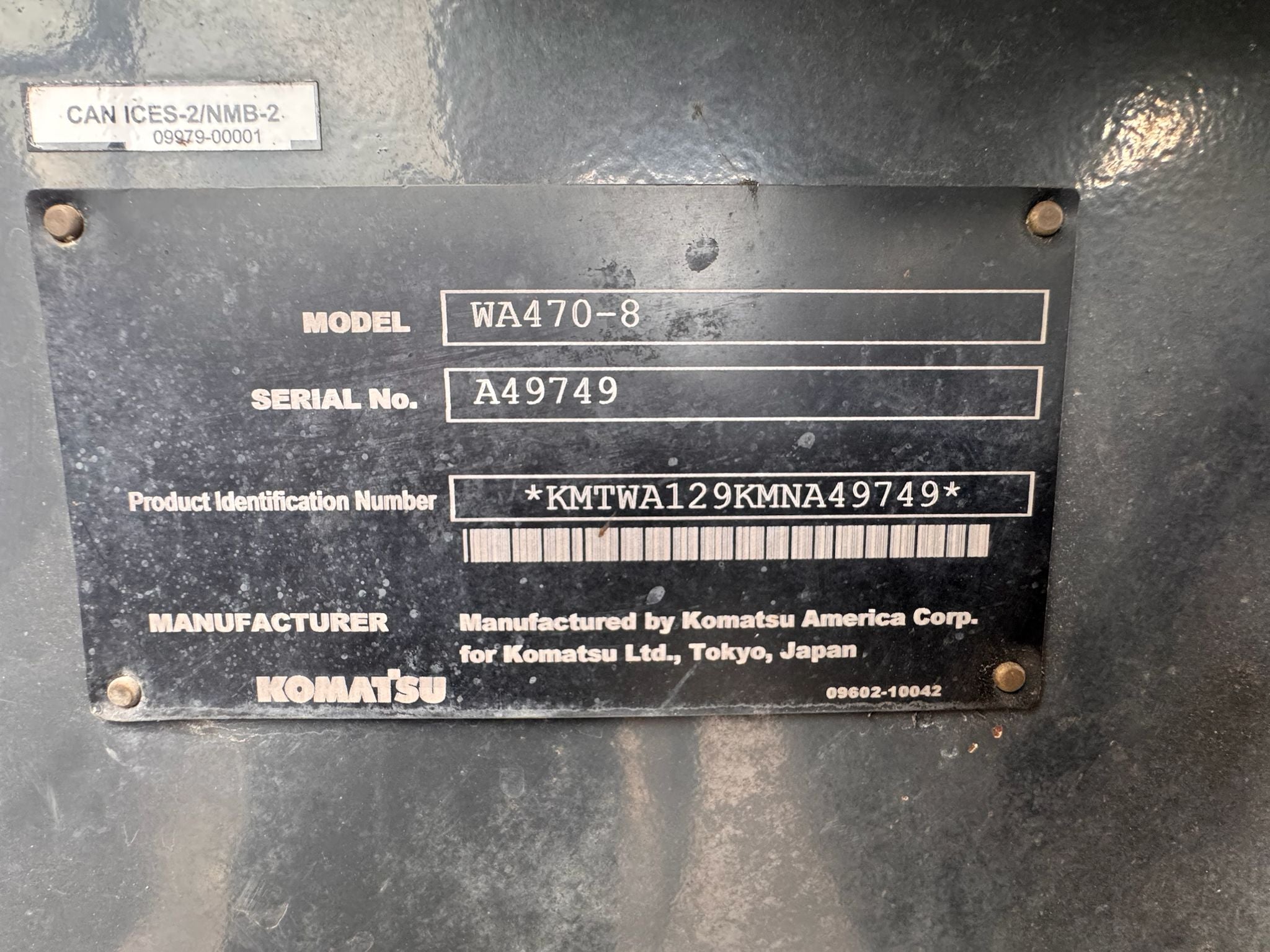 2019 Komatsu WA470-8 Wheel Loader