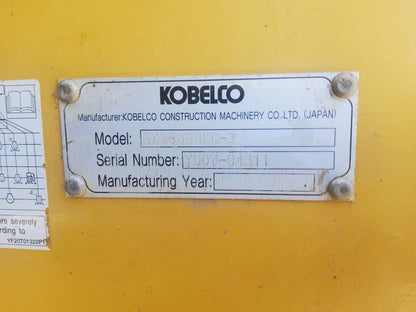 2016 Kobelco SK260SRLC-3 Excavator