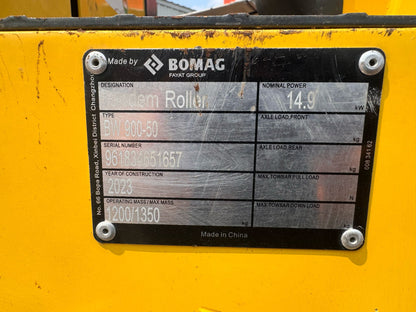 2023 Bomag BW900-50 Articulated Light Tandem Roller