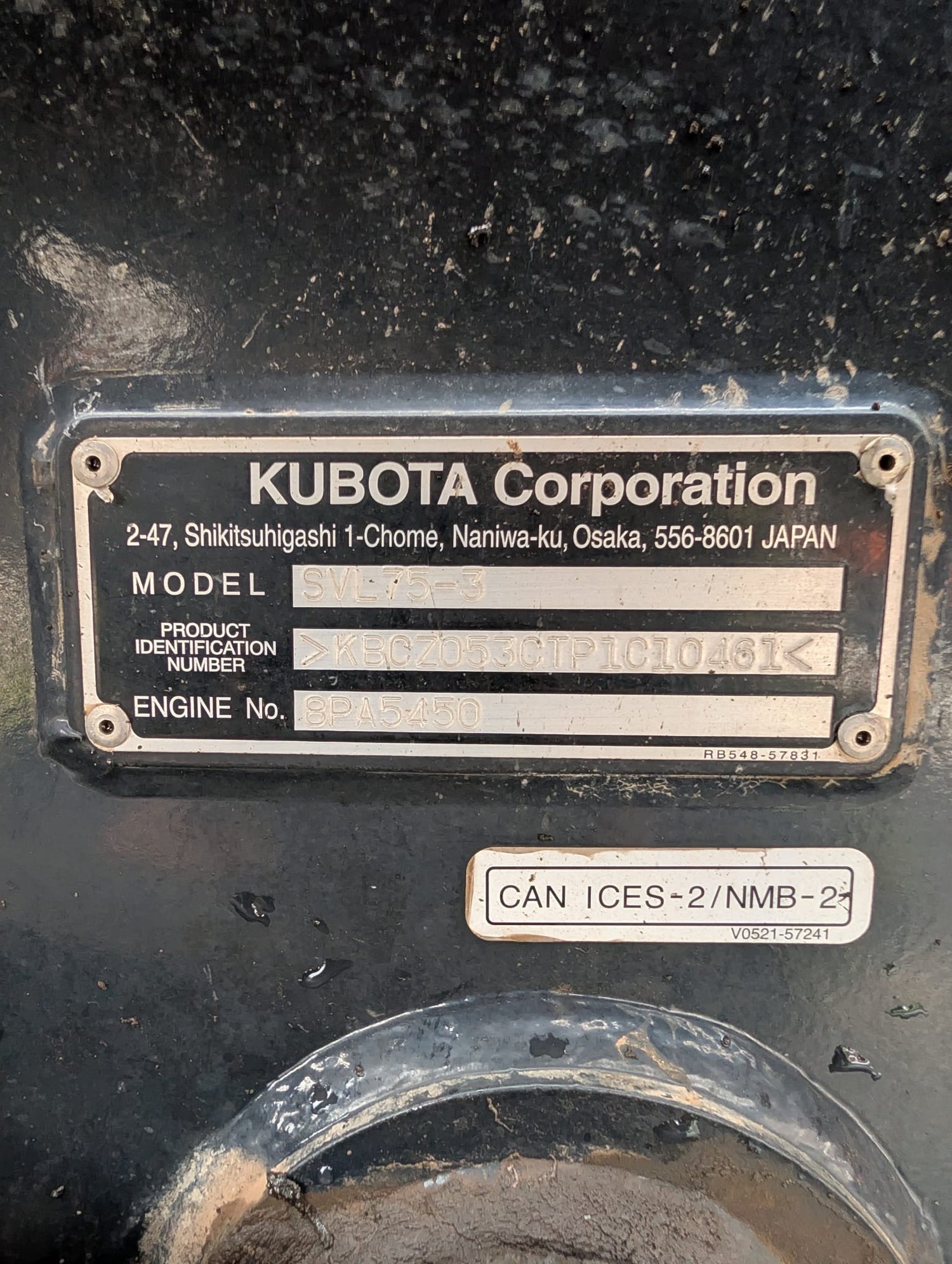 2023 Kubota SVL75-3HFWVCC Track Loader -Hours: 1,072