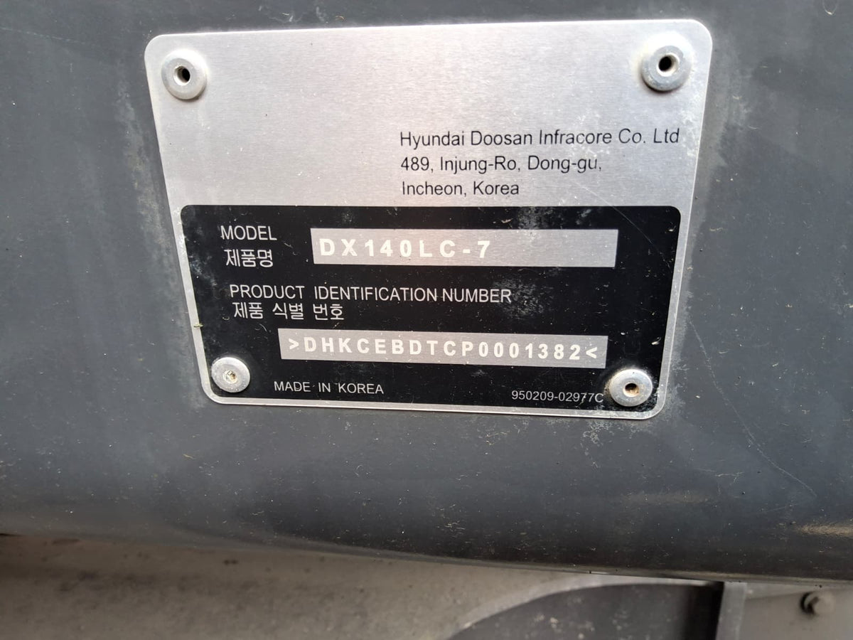 2026 Develon DX140LC-7 Excavator