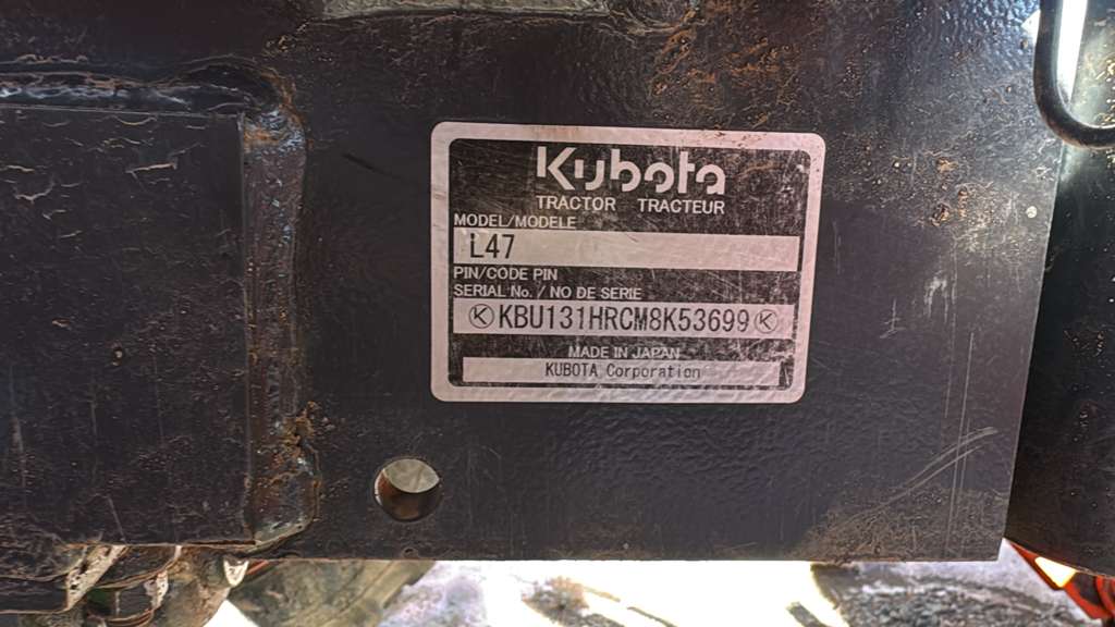 2023 Kubota L47 Loader Backhoe-Hours: 623
