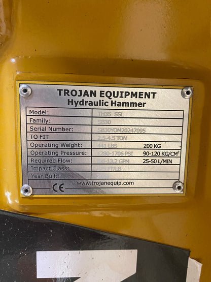 2024 Trojan TH35 SSL 46-in  Breaker (fits Skid Steer)