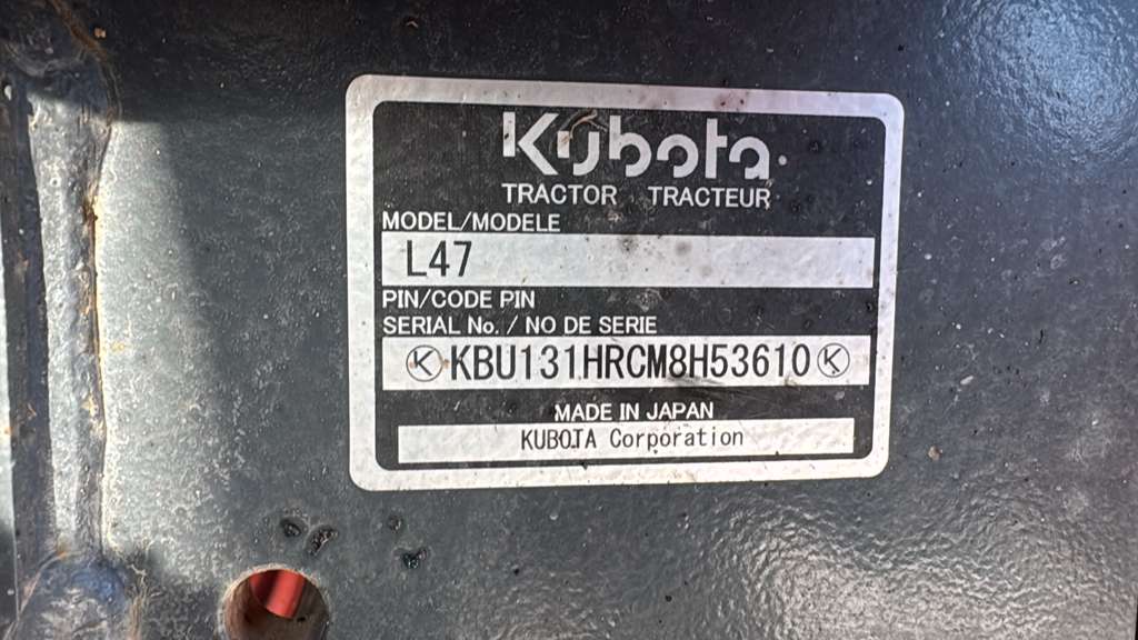2023 Kubota L47 Loader backhoe-Hours: 375