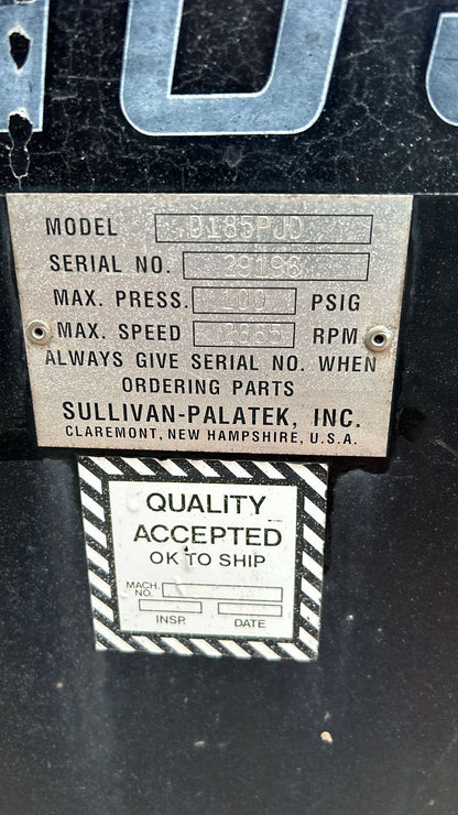 Sullivan Palatek D185 Towable Air Compressor