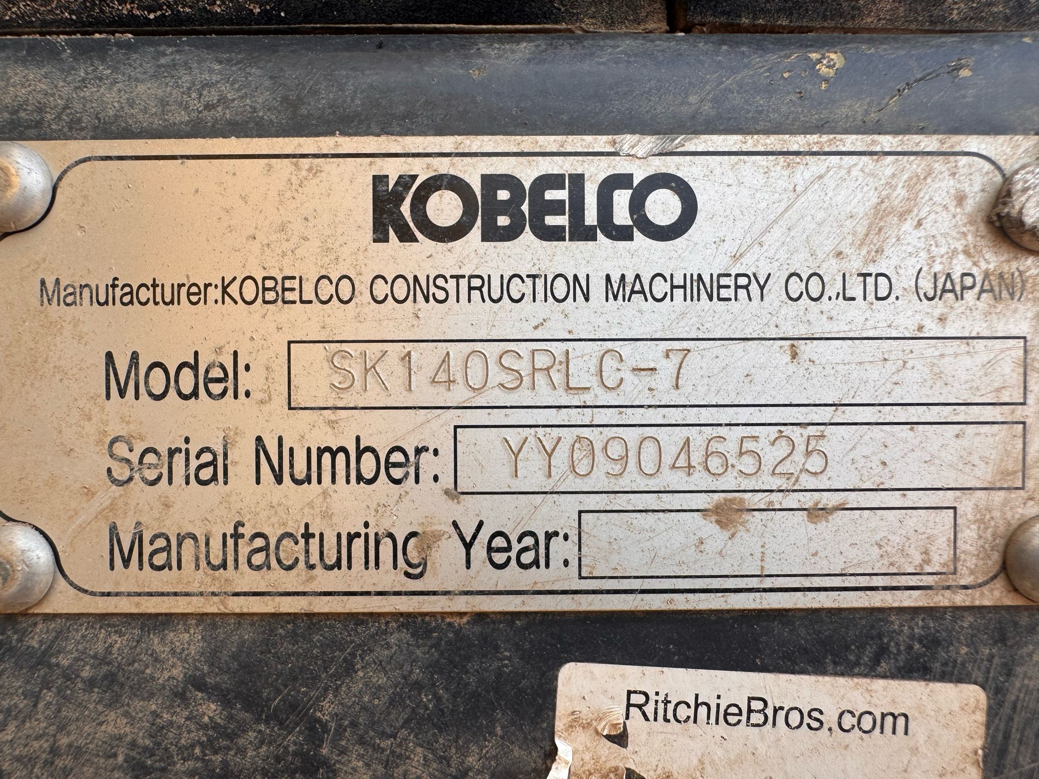 2021 Kobelco SK140SR LC-7 Excavator