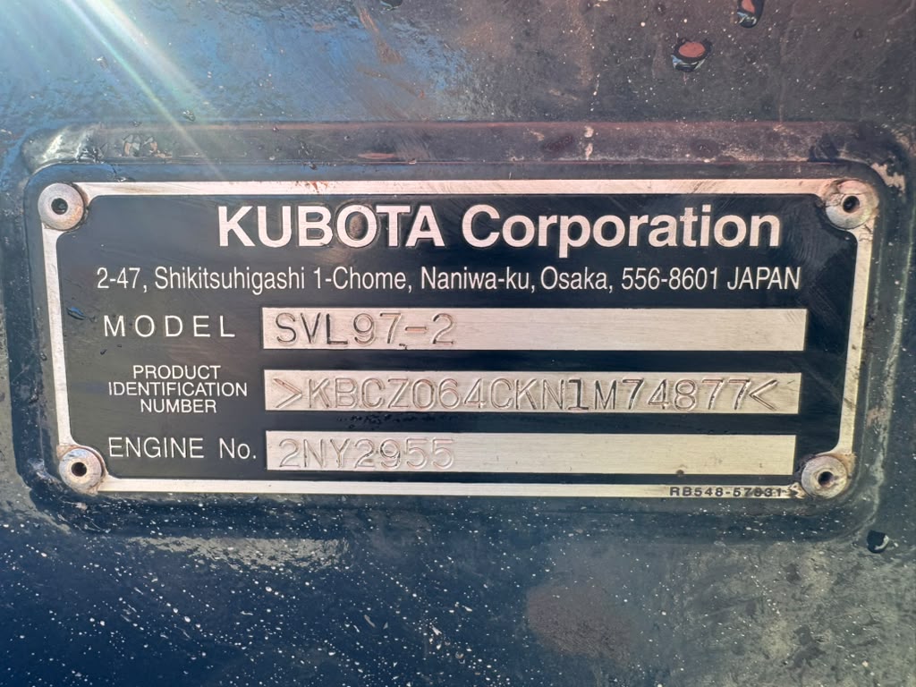2023 Kubota SVL97-2HFC Track Loader