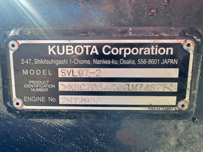 2023 Kubota SVL97-2HFC Track Loader