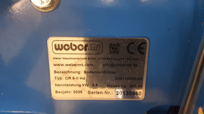 2025 Weber CR5-II HD  Reversible Plate Compactor