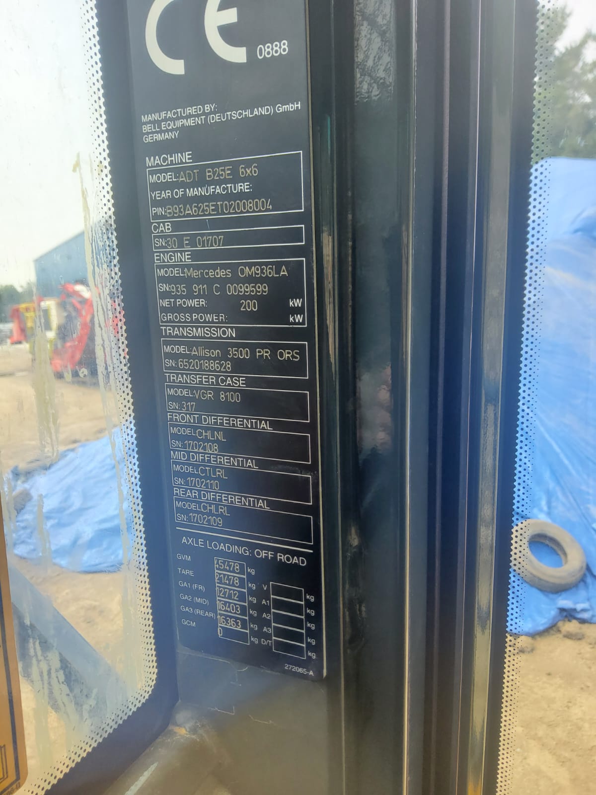 2018 Bell ADT B25E Articulated Dump Truck