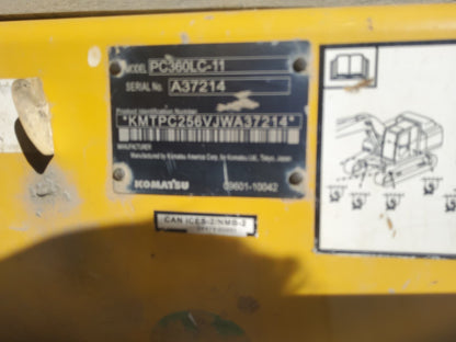 2019 Komatsu PC360LC-11 Excavator