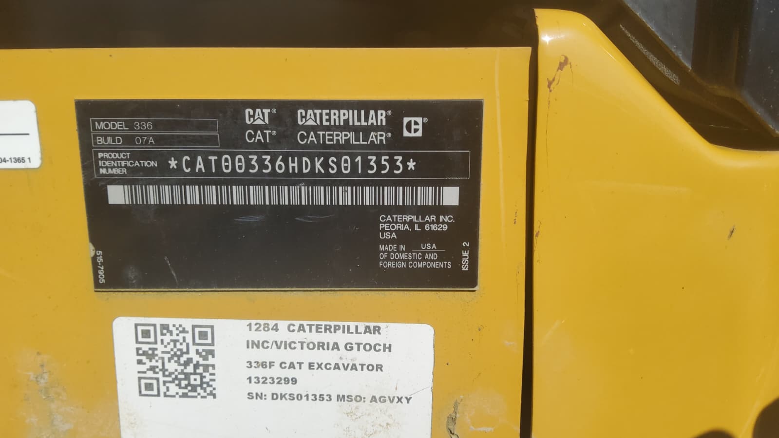 2019 CAT 336 Excavator