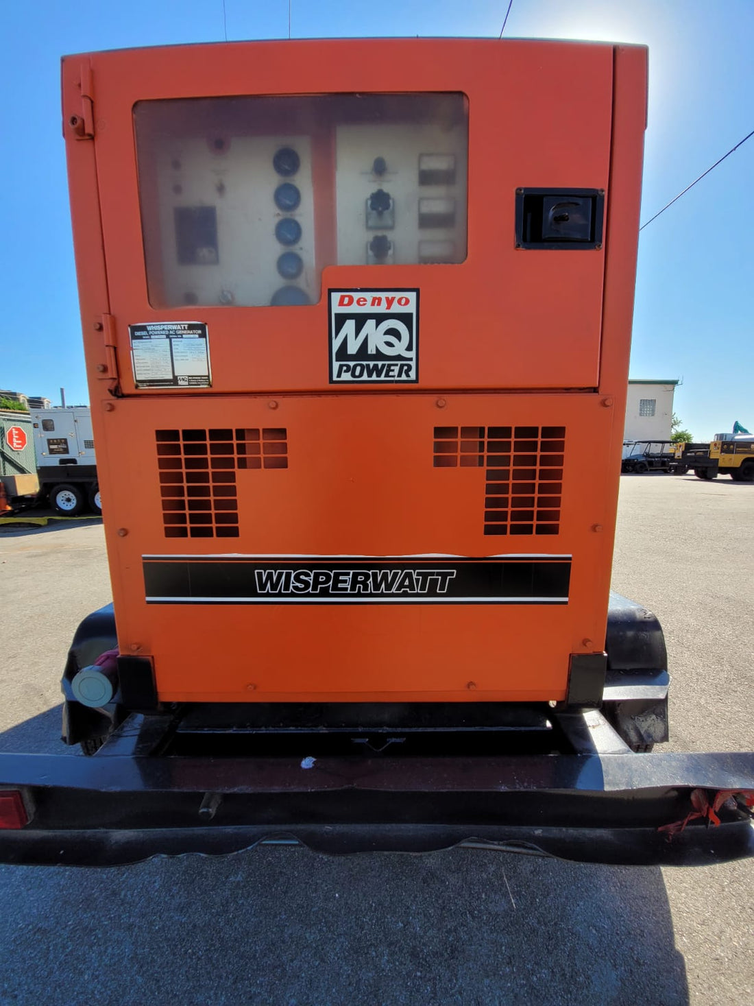 1999 MQ Whisperwatt DCA125SSJU Towable Generator