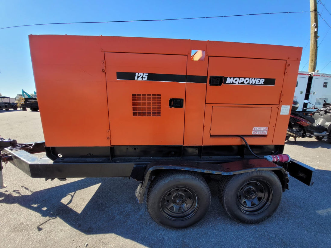 1999 MQ Whisperwatt DCA125SSJU Towable Generator