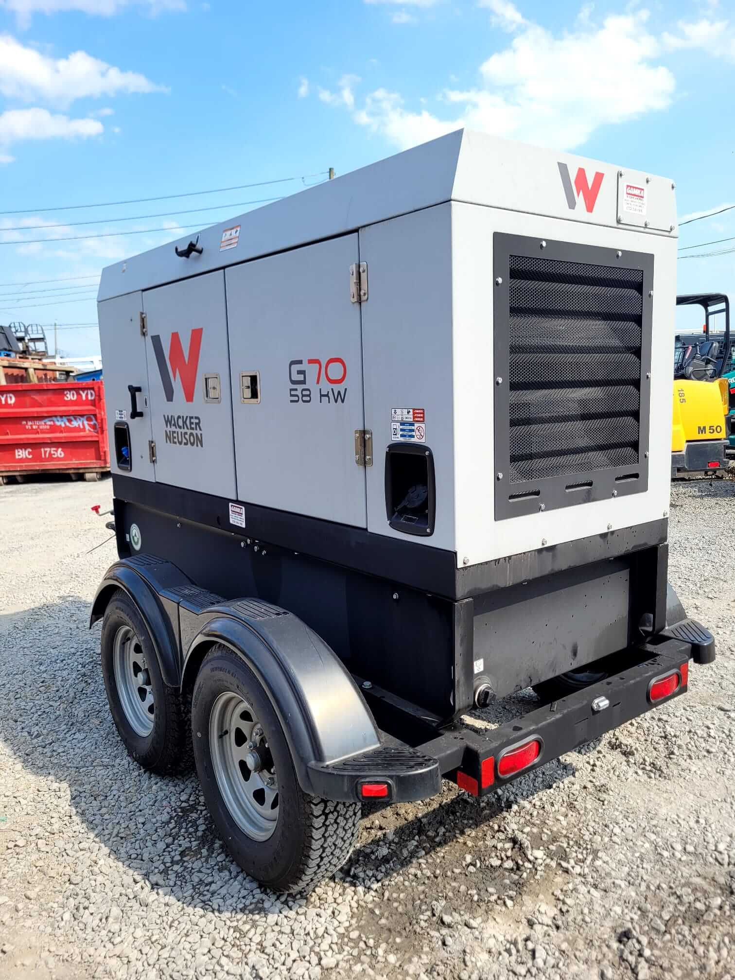 2020 Wacker Neuson G70 Towable Generator