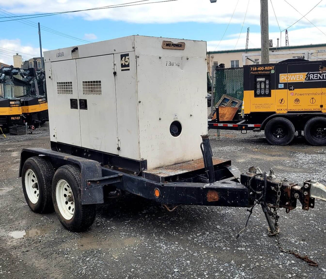 2007 MQ Whisperwatt DCA-45SSIU3 (45kva) Towable Generator