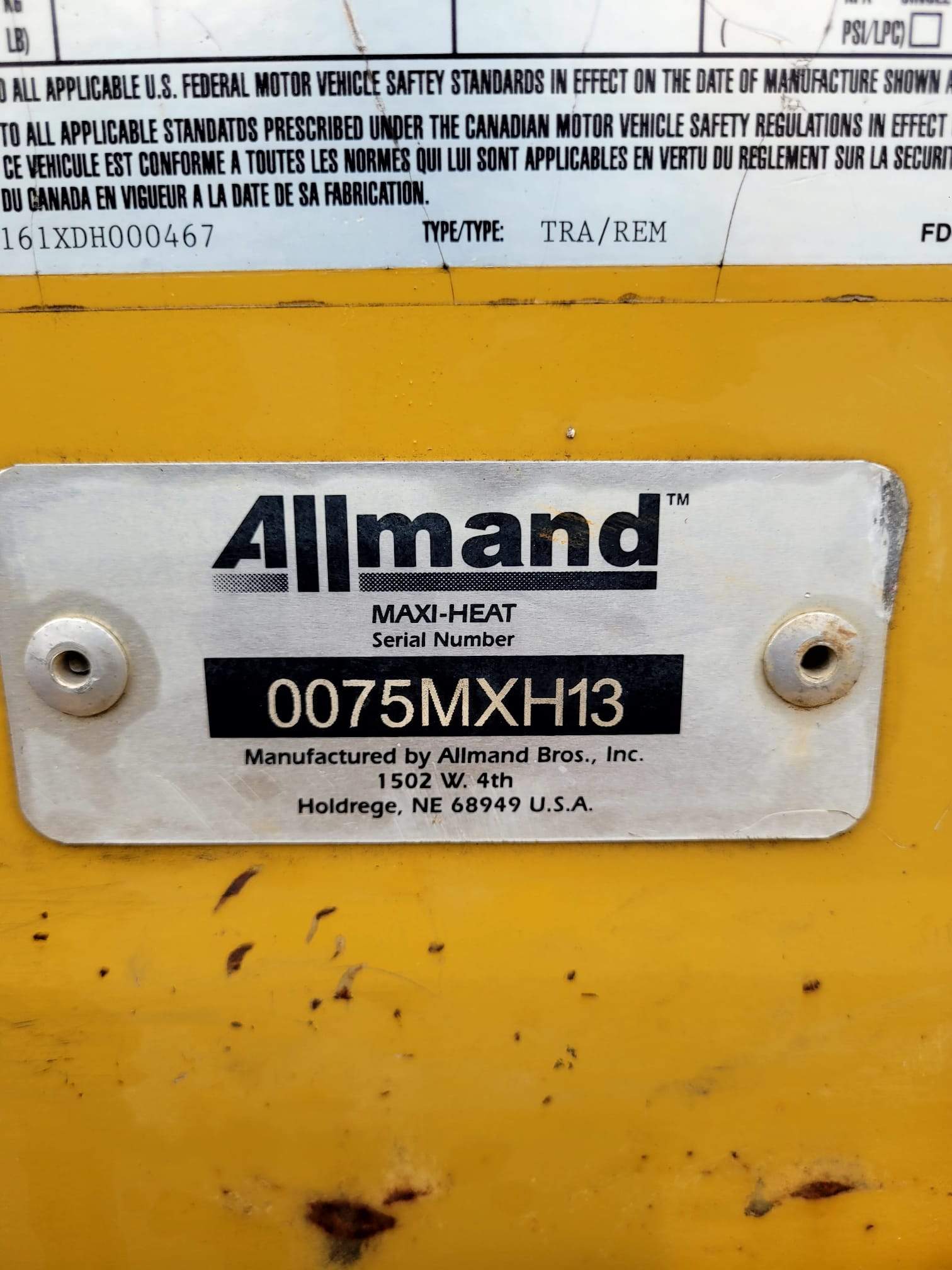 2012 Allmand Maxi Heat MH1000 Portable Heater-11,797 Hours